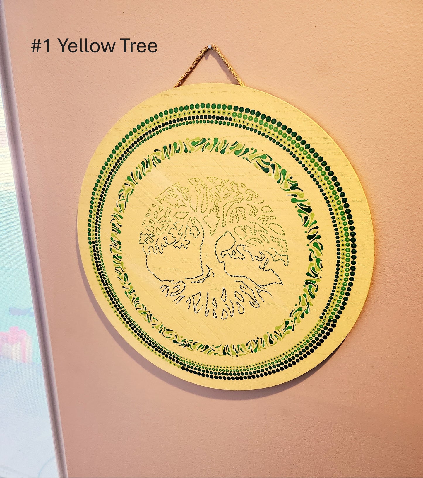 Wall Decor: Yellow & Green Tree of Life