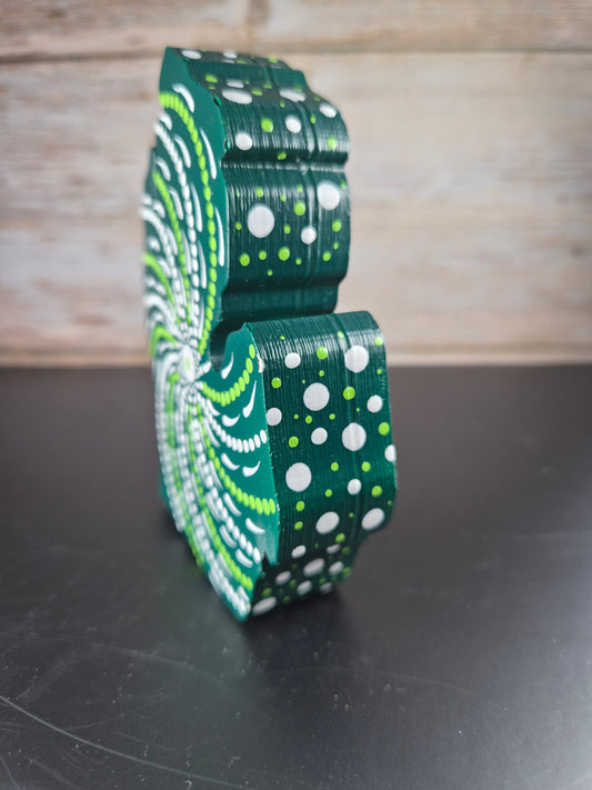 Michigan Hand Art: Green & White / MSU Spartan Michigan Hand