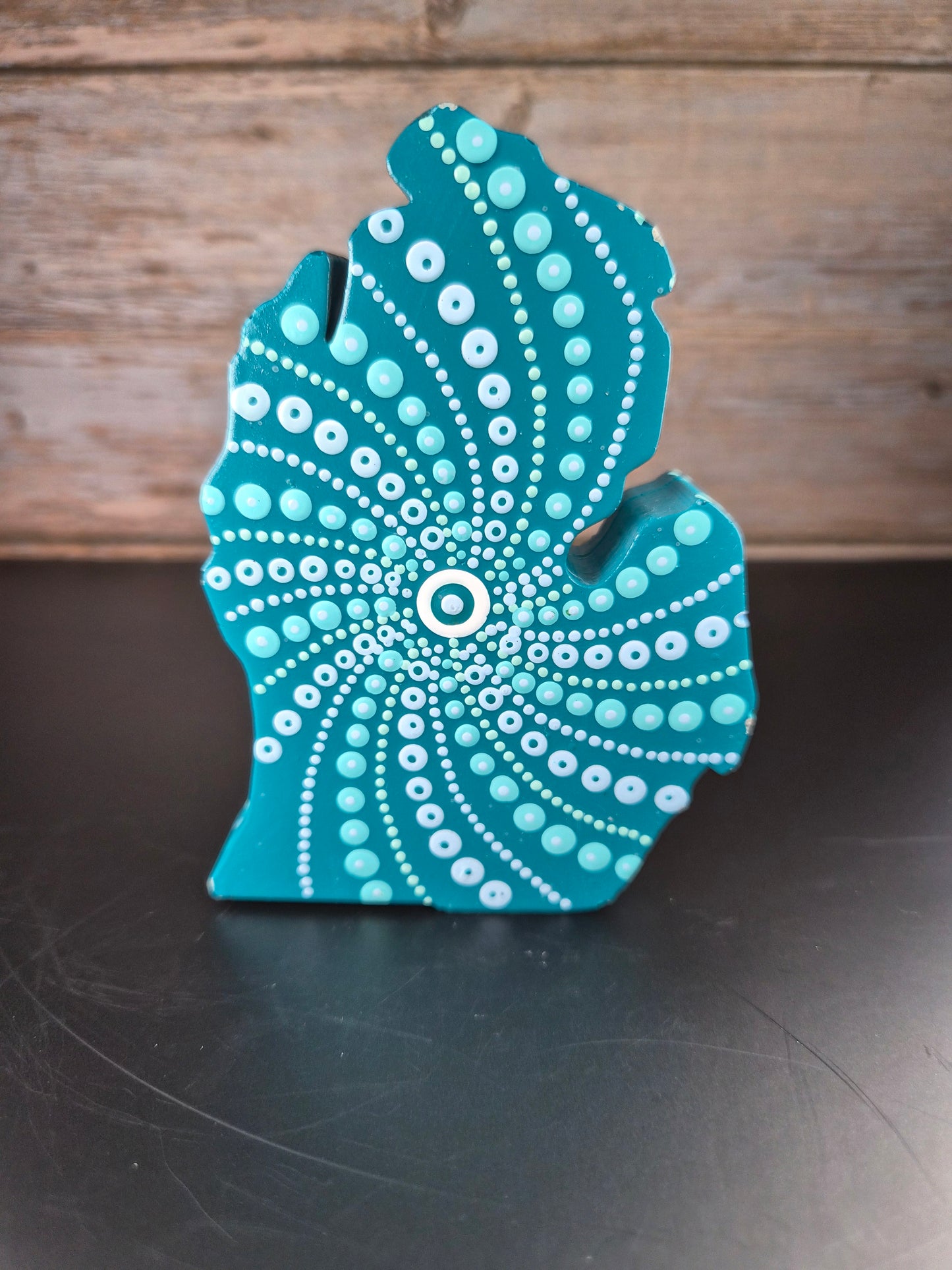 Teal & White Michigan Hand - Lake lovers unite!