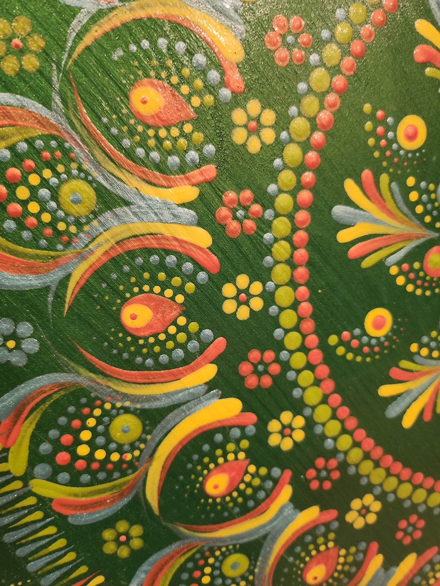 Metallic Green Wall Hanging