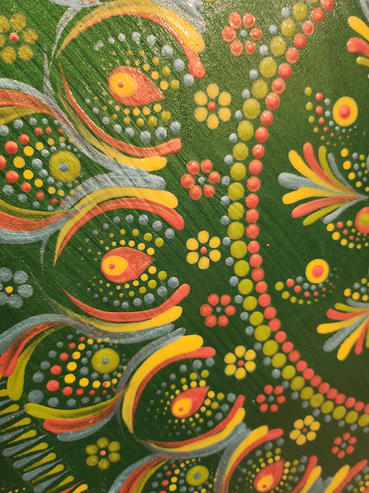 Metallic Green Wall Hanging