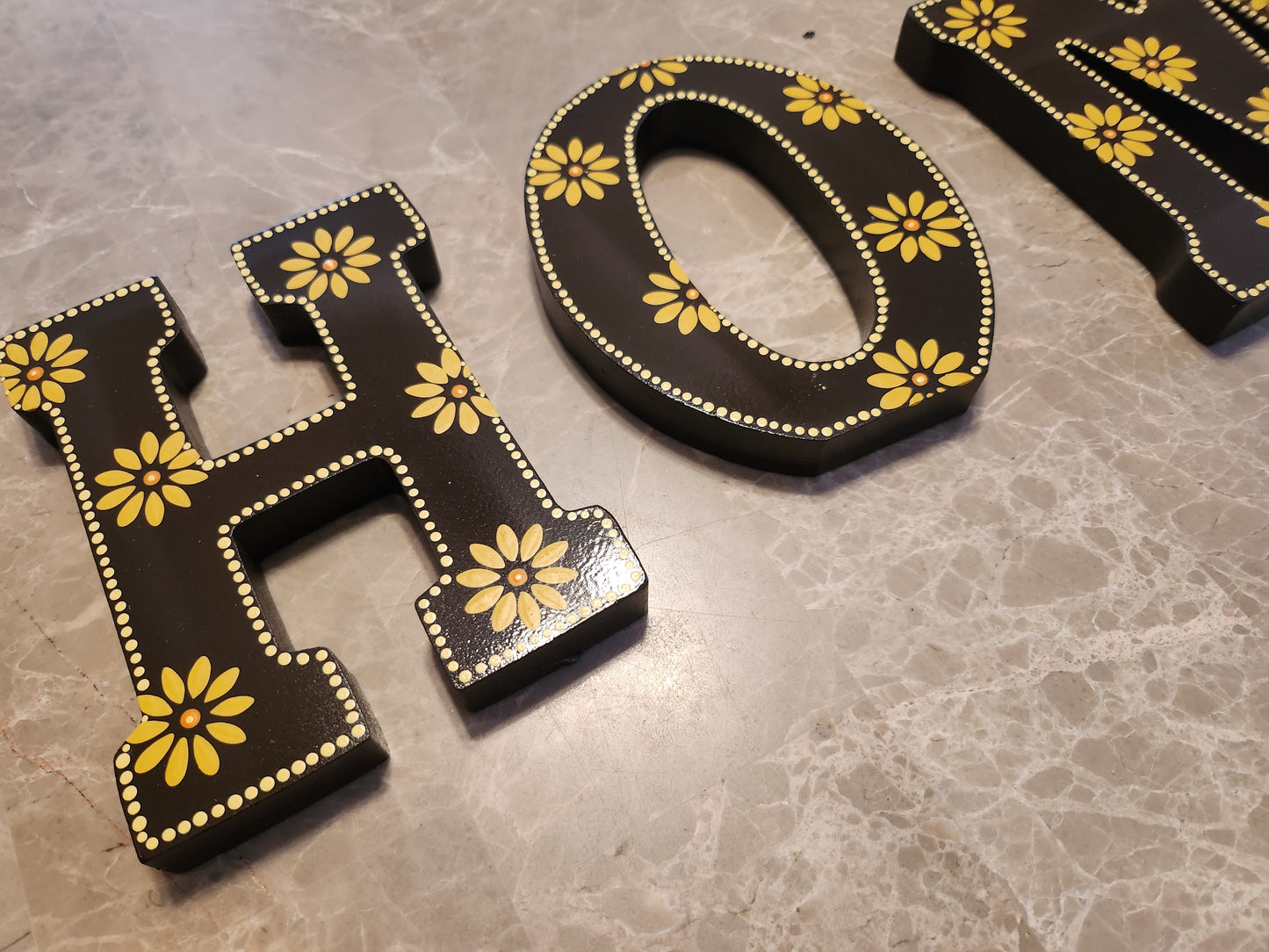"HOME" letters