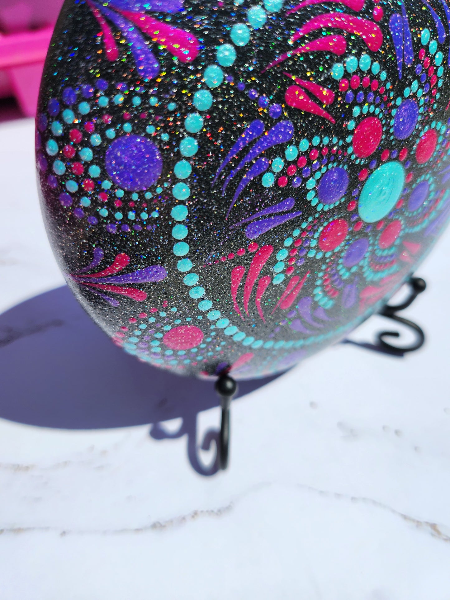Large Stone: Sparkly Jewel Tones