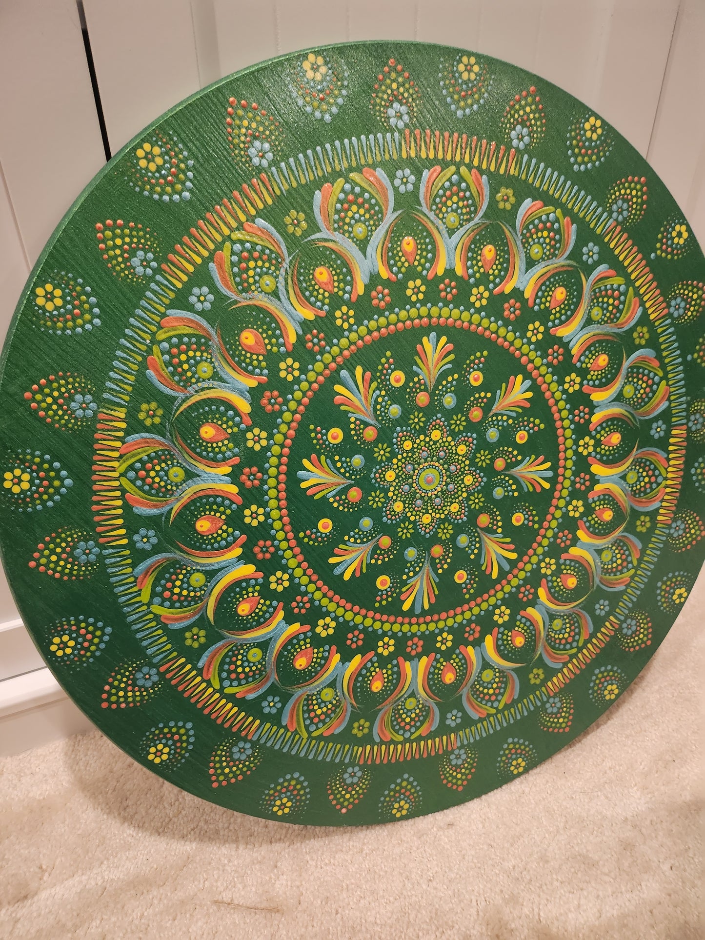 Metallic Green Wall Hanging