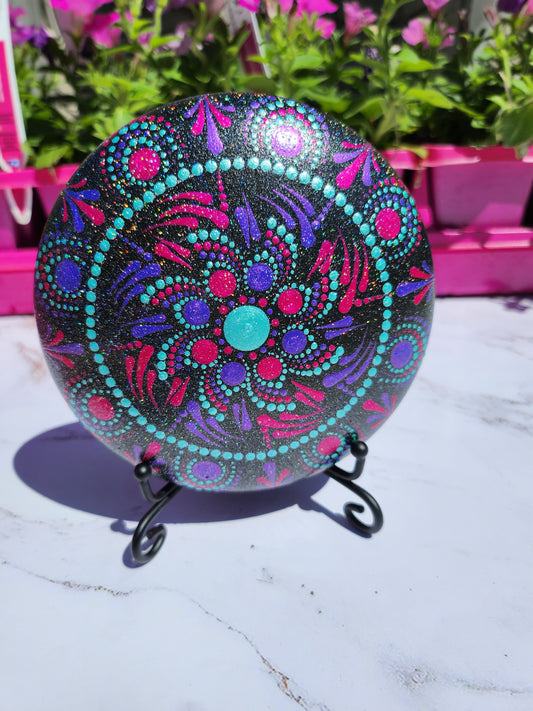 Large Stone: Sparkly Jewel Tones