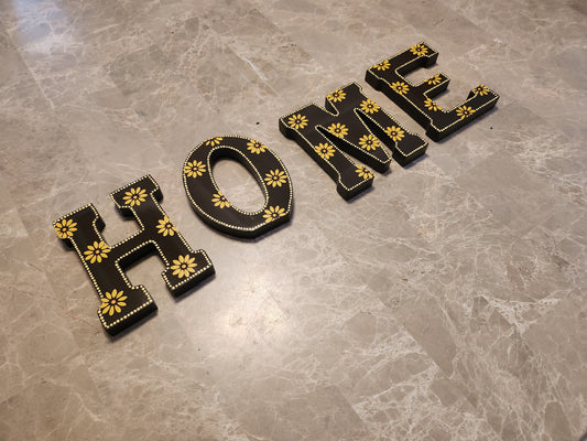"HOME" letters