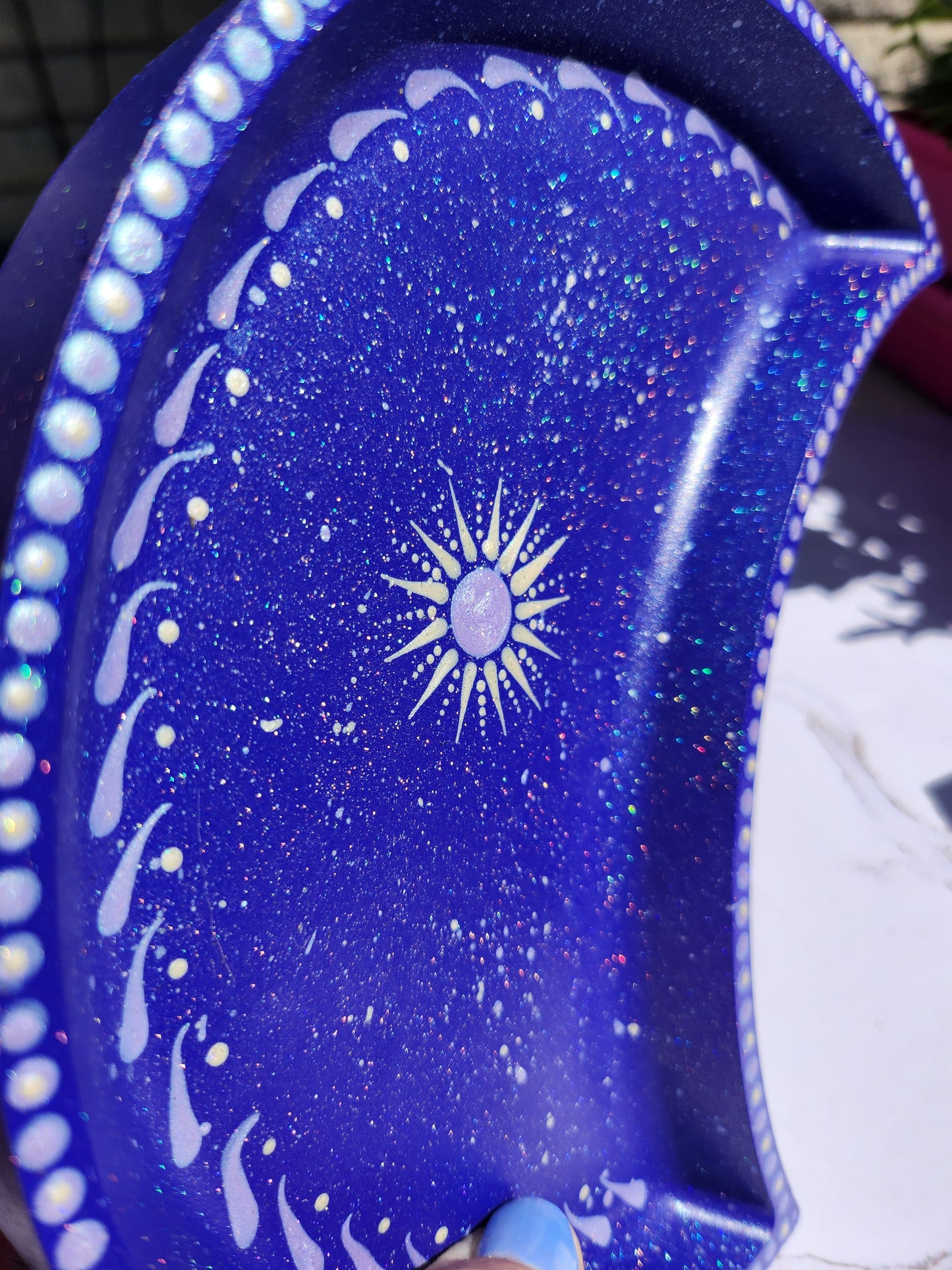 Large Moon Tray: purple