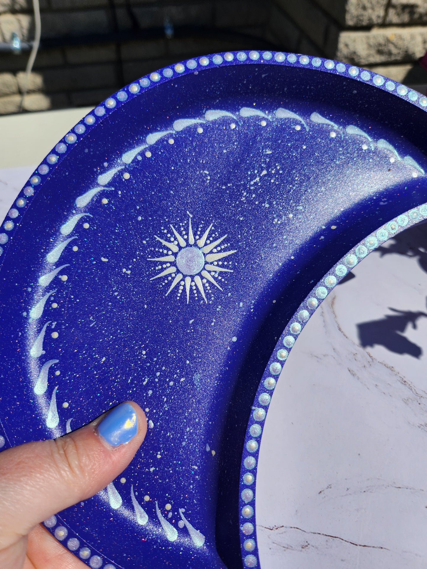 Large Moon Tray: purple
